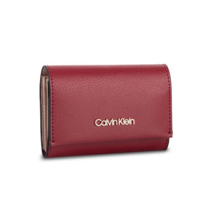 Calvin Klein dámská malá vínová peněženka - OS (XCL)